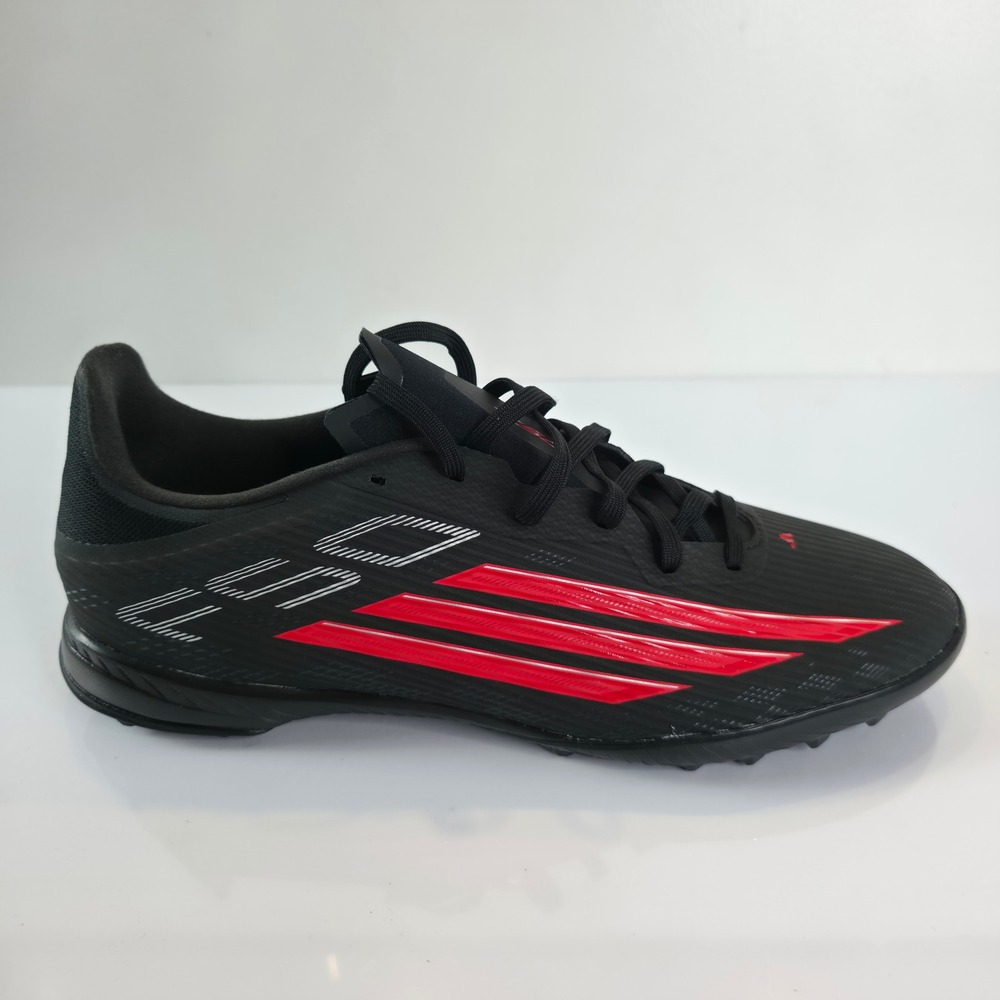 Adidas F50 League TF Turf Soccer Shoes Black Red IF1335 Mens 11.5